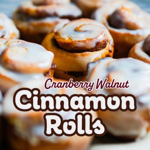 Cranberry Walnut Cinnamon Rolls