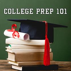 A graduation cap and diploma resting on a stack of books on a table with a dark green background.