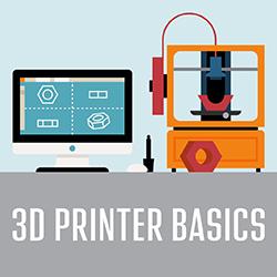 an illustration of a 3D printer and computer