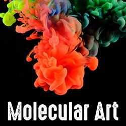 a colorful ink cloud on a black background