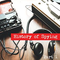 A vintage wiretapping device and headphones.