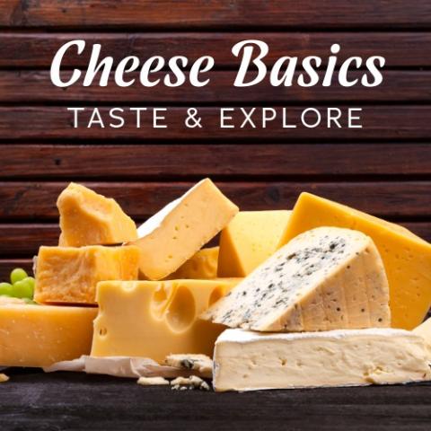 Cheese board with multiple types of cheese