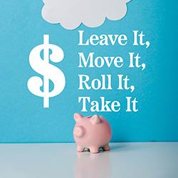 A piggy bank on a blue background