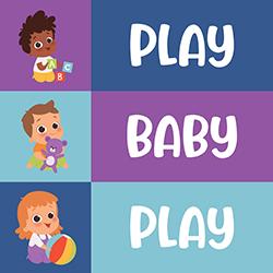 cartoon babies playing with toys