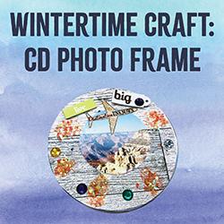 Wintertime Craft: CD Photo Frame