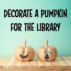 Decorate a Pumpkin for the Library