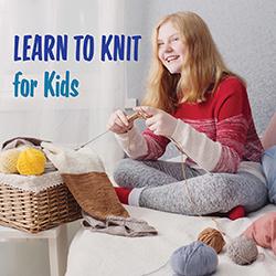 a teenager sitting down, knitting