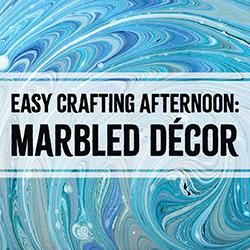 Easy Crafting Afternoon: Marbled Décor