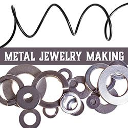 Metal washers and wire used for crafting