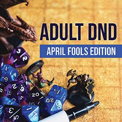 a variety of dice and Dungeons & Dragons figurines