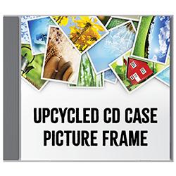CD case with stack of photos