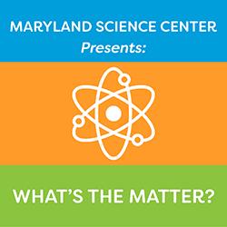 Atomic symbol over 3 bars in blue, orange, and green