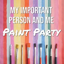 paint brushes on a watercolor background