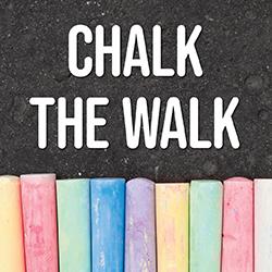 multicolor sidewalk chalk