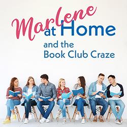 A line of people sitting in a row reading the same book.