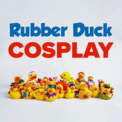 A pile of various yellow rubber ducks.