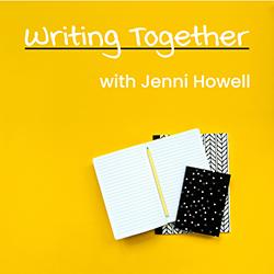 Three journal notebooks seen from above on a yellow background.