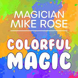 Colorful paint splotches.