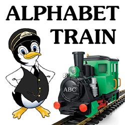 Conductor Corky and a model train