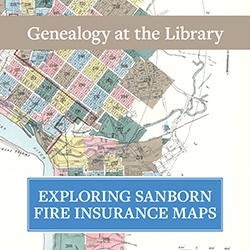 Close-up crop of a Sanborn fire map showing streets and houses.