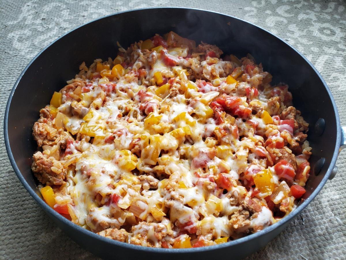 Unstuffed Pepper Skillet