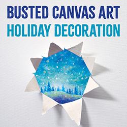Busted Canvas Art Holiday Decoration