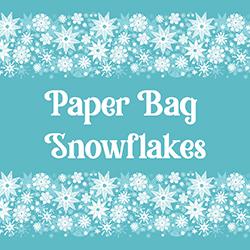 illustration of snowflakes on a teal background