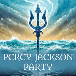 a trident in front of ocean waves