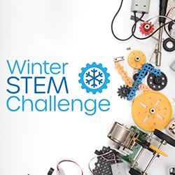 An assortment of maker items over a white background.