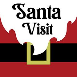 Santa's red coat and beard