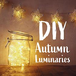 DIY Autumn Luminaries