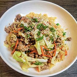 Eggroll salad dish